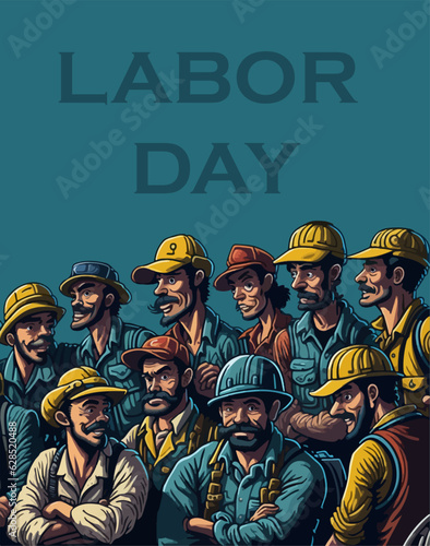 Labor day poster vector illustration ai generated 