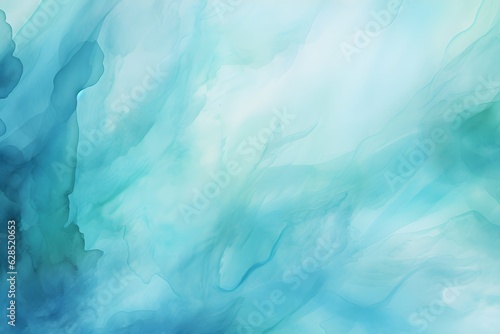 Abstract watercolor blue background created with Generative AI technology