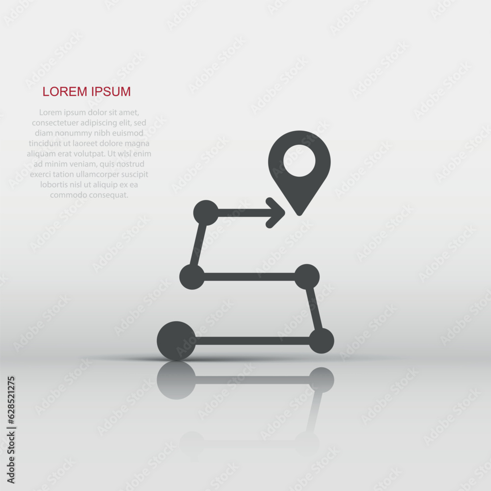 Map pin icon in flat style. gps navigation vector illustration on white isolated background. Locate position business concept. Map pin icon in flat style. gps navigation vector illustration on white isolated background. Locate position business concept.