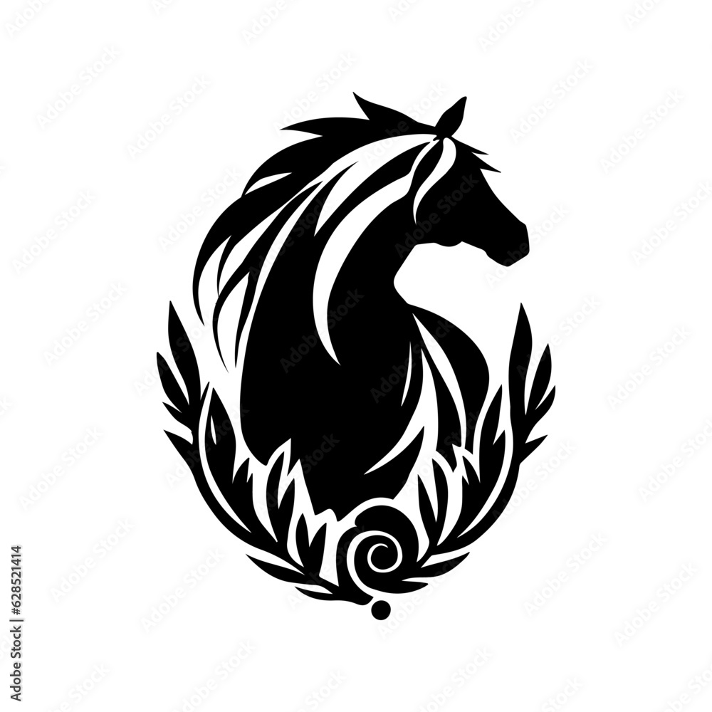 Obraz premium Horse head logo vector - Animal Symbol
