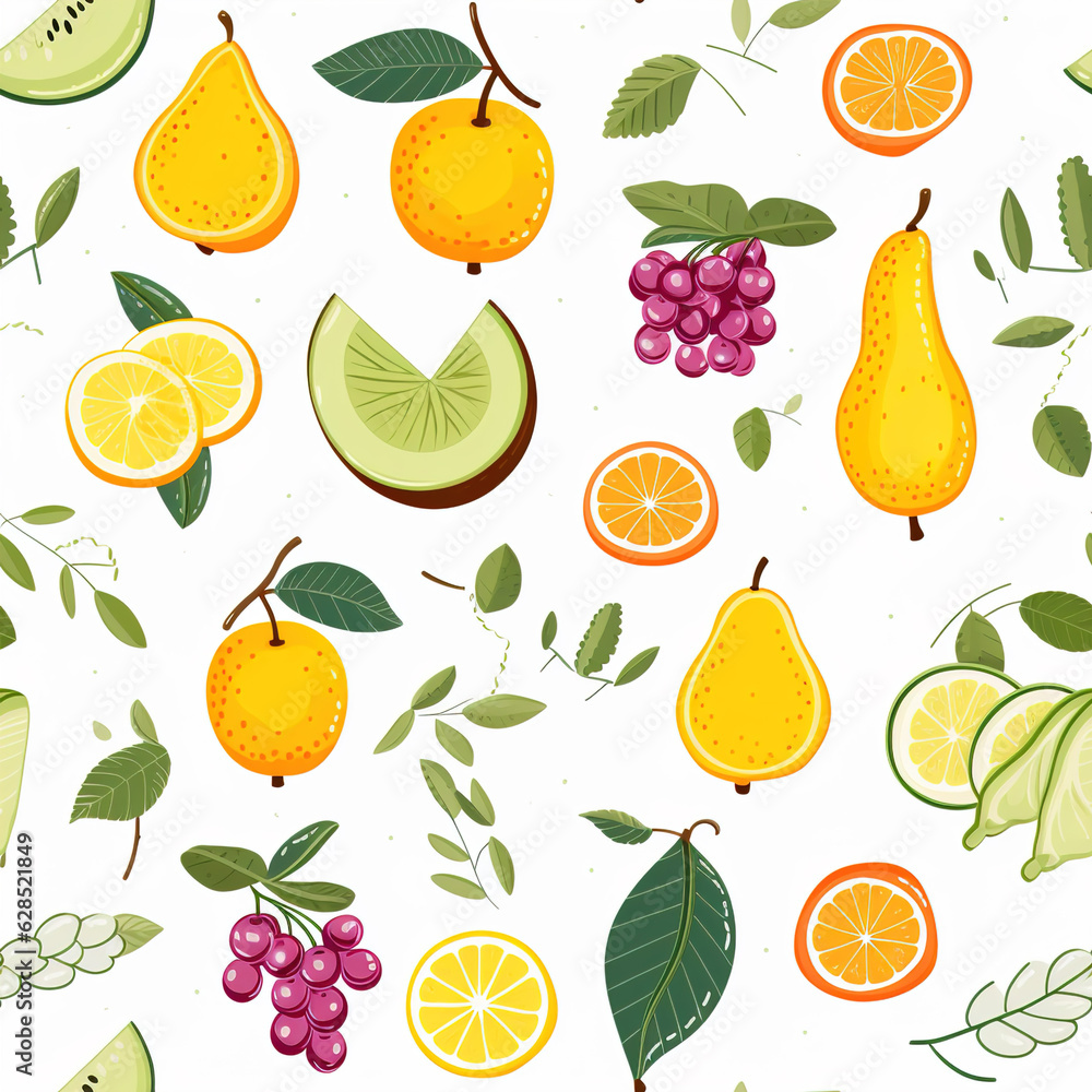 seamless background with fruits seamless background with fruits