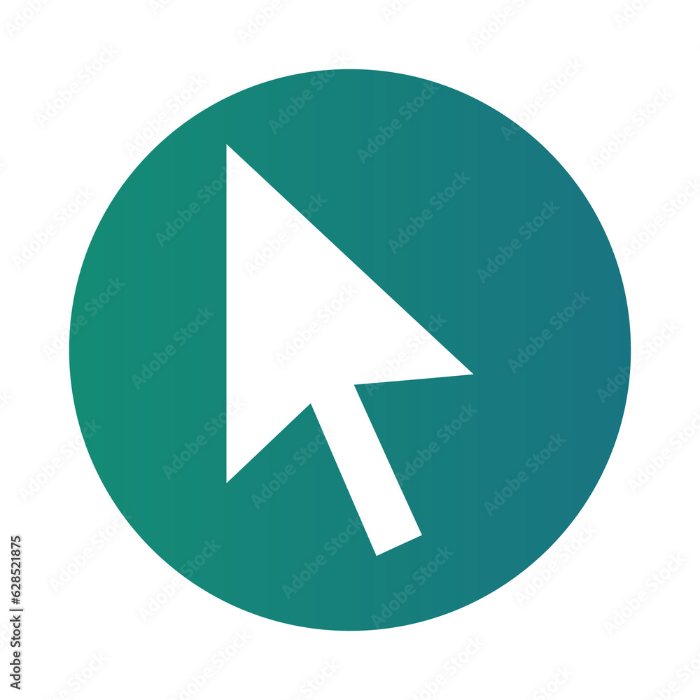 Arrow cursor, isolated pointer icon, vector illustration. Arrow cursor, isolated pointer icon, vector illustration.
