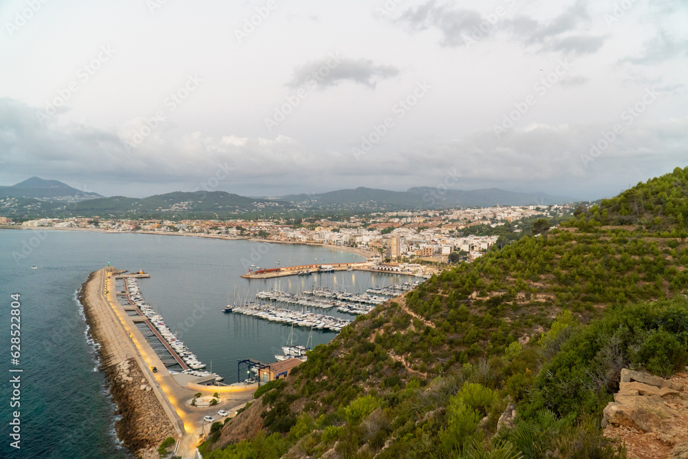  Javea's port, views from the mountain.