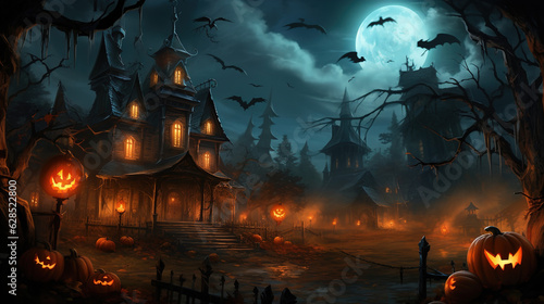 scary halloween background © Viktor