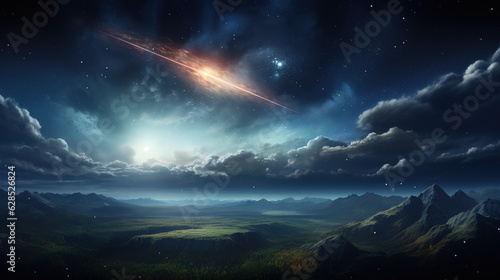 meteor_flying_in_the_sky