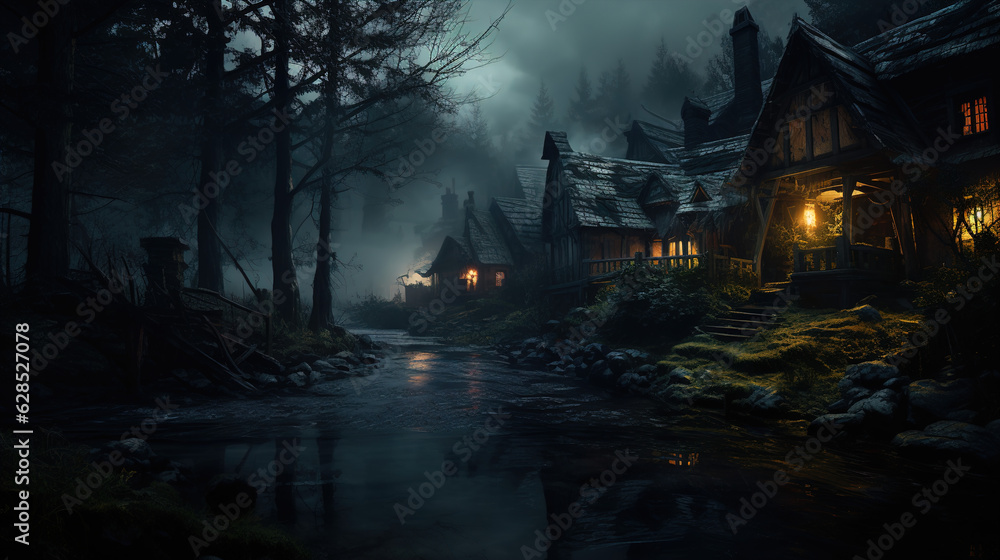 Fototapeta premium old_house_in_the_forest