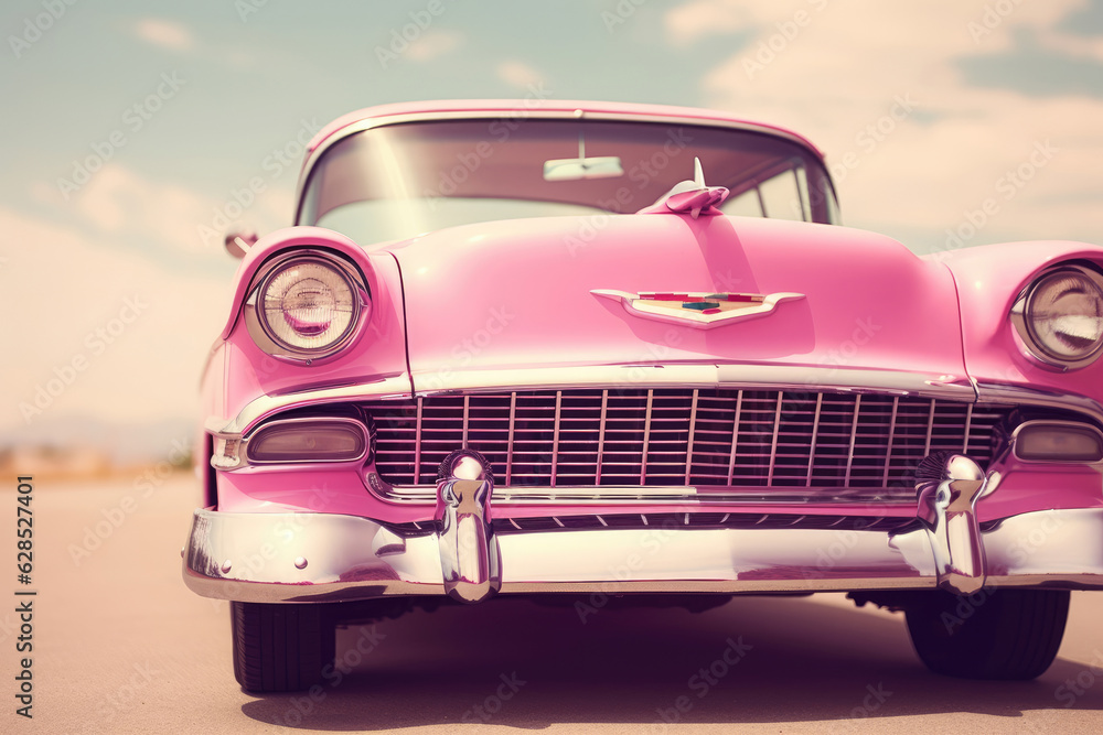 Classic car pink