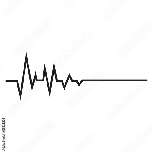 Heartbeat pulse vector line icon. Pulse isolated on transparent background. Heart beat, cardiogram. Vector illustration for medical offers and websites.