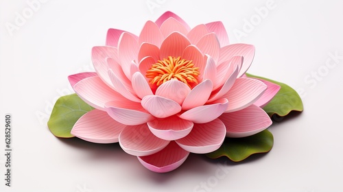 lotus flower on white and black background generative ai