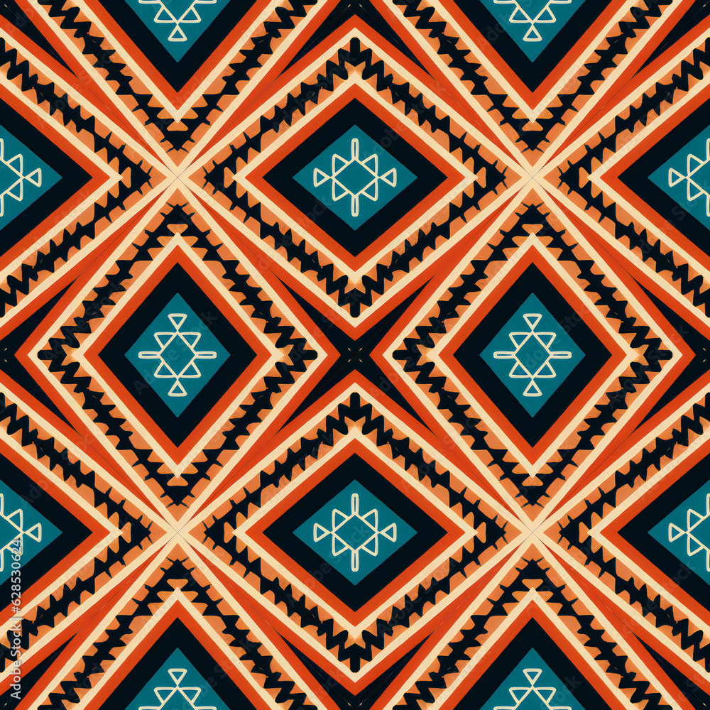 Seamless ethnic aztec pattern,  Tribal aztec background