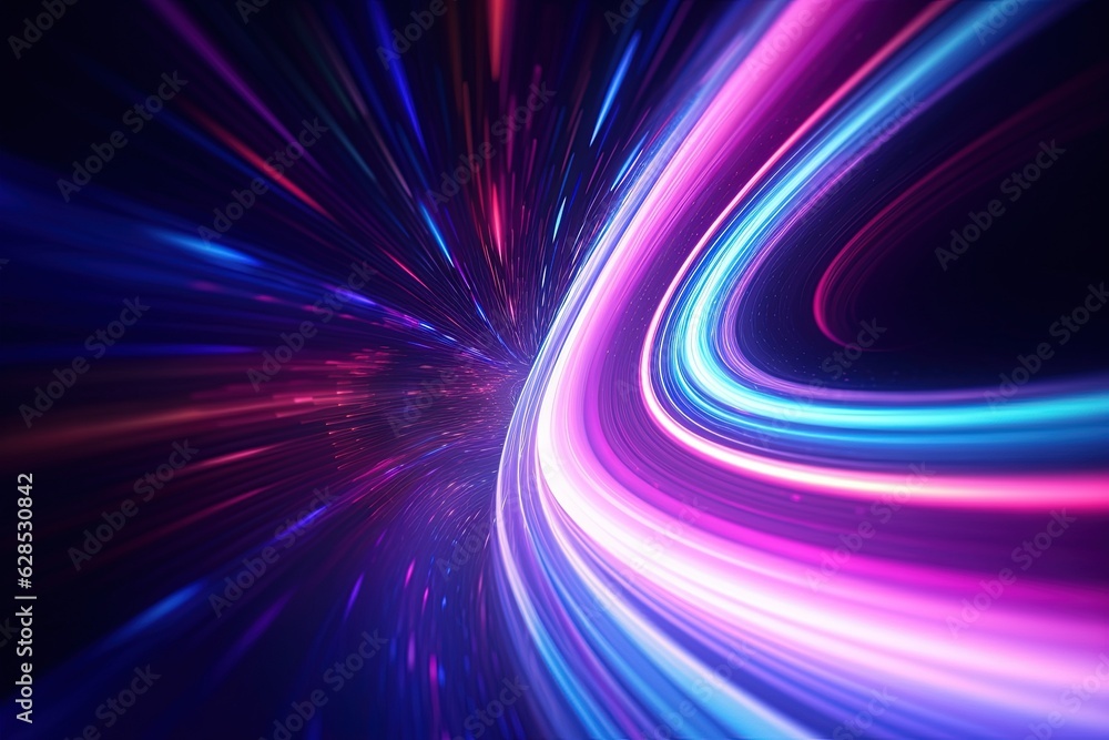 abstract futuristic background with pink blue glowing neon moving high speed wave lines and bokeh lights. Data transfer concept Fantastic wallpaper abstract futuristic background with pink blue glowing neon moving high speed wave lines and bokeh lights. Data transfer concept Fantastic wallpaper