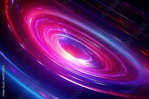 abstract futuristic background with pink blue glowing neon moving high speed wave lines and bokeh lights. Data transfer concept Fantastic wallpaper