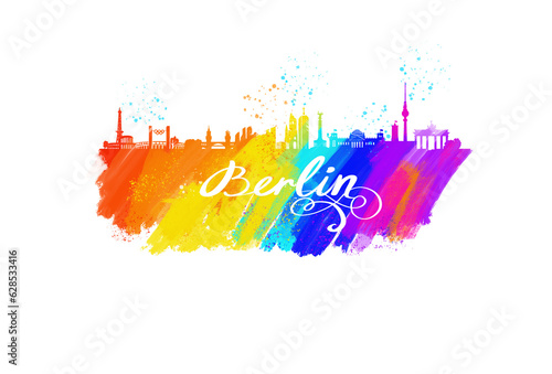 Berlin Skyline Rainbow