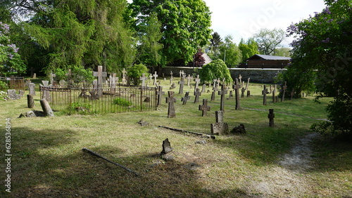 An old churchyard near the abad photo