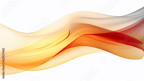 light orange lines on a white background silk.