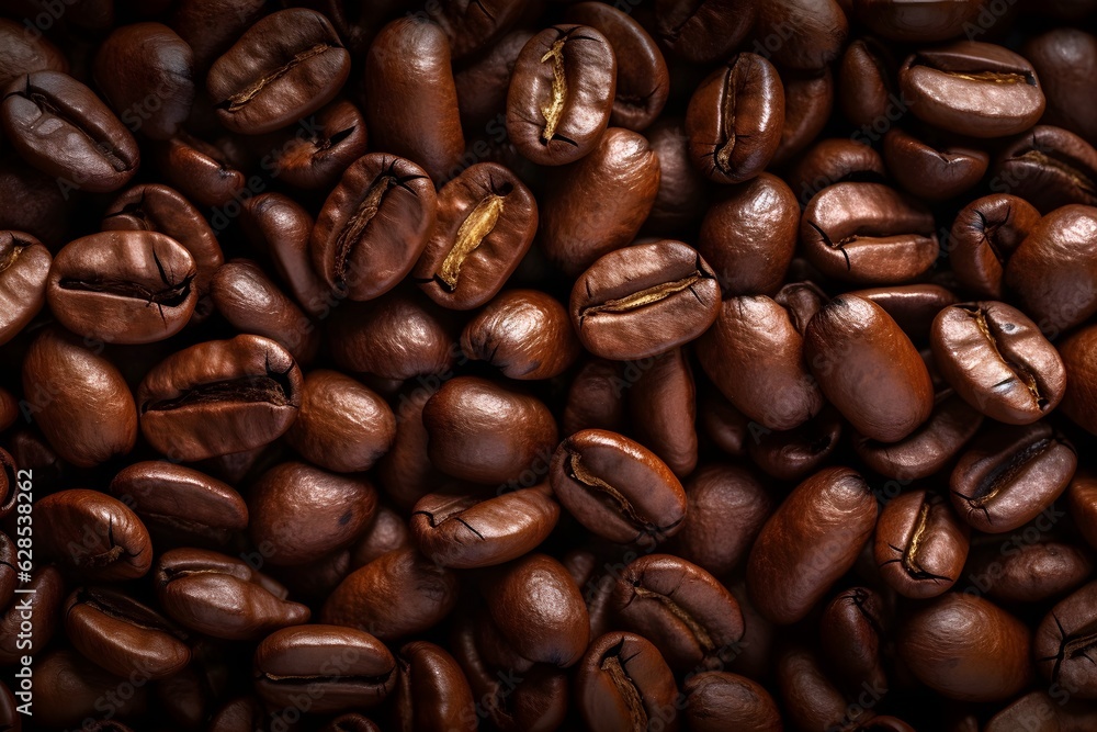 Naklejka premium coffee beans background