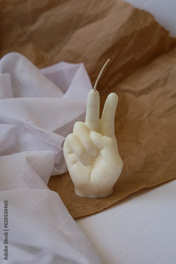 hand shape wax candle hand shape wax candle