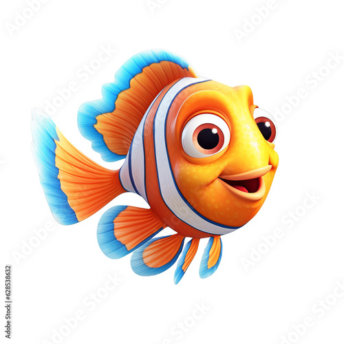 Nemo isolated on transparent background , generative ai