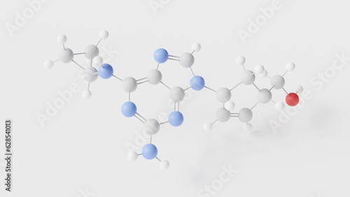 lamivudine molecule 3d, molecular structure, ball and stick model, structural chemical formula antiretroviral medication