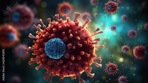 Coronavirus 2019-nCov concept. 3D illustration