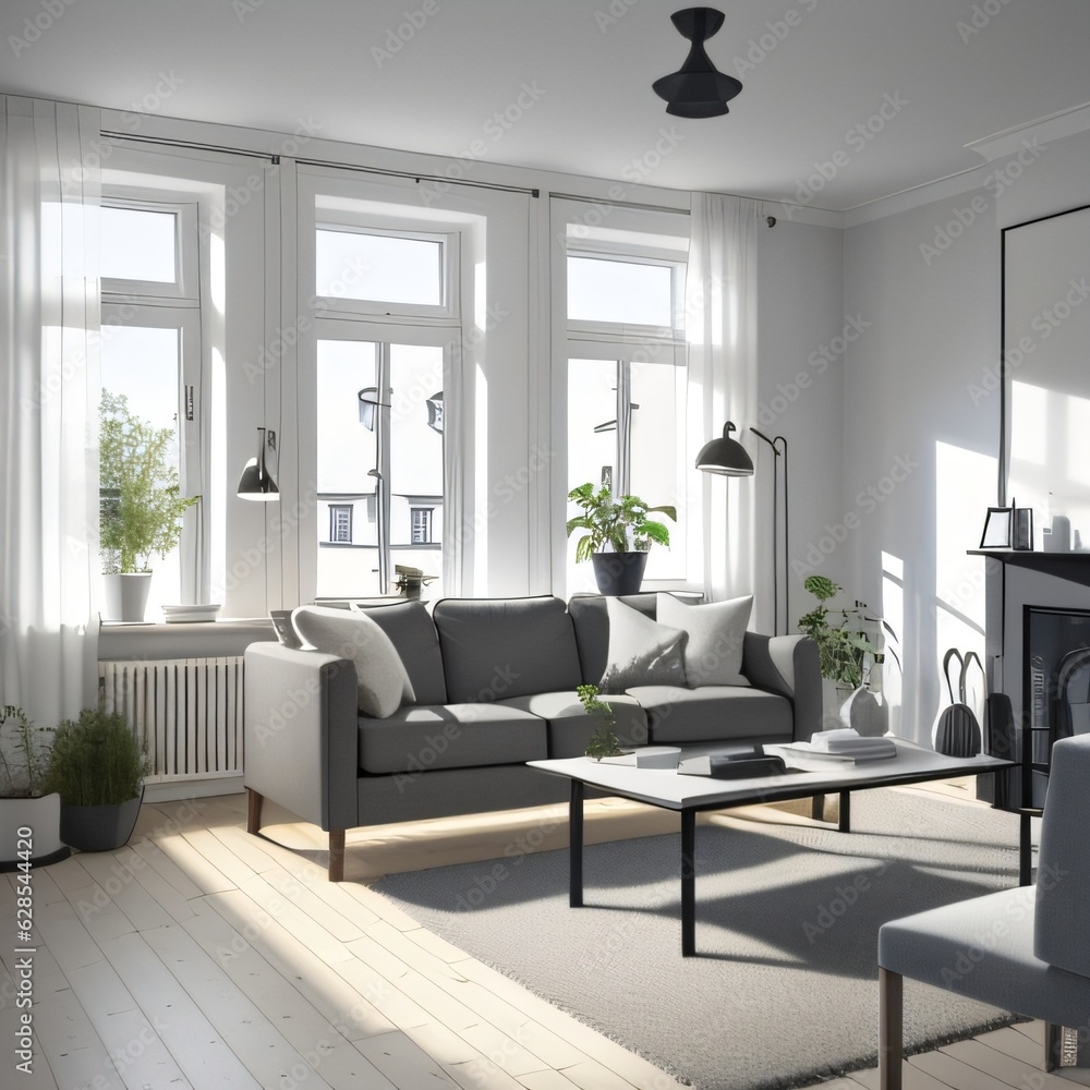 Fototapeta premium living room interior