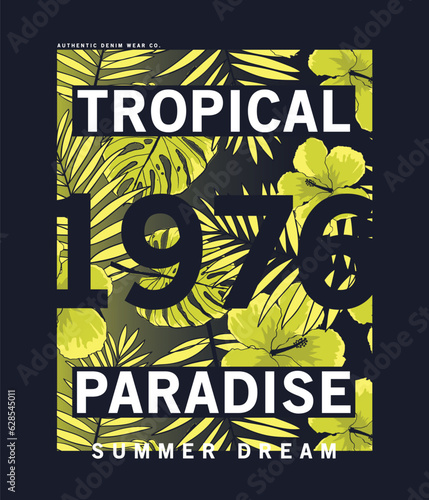 textile print design as vector with topical texture