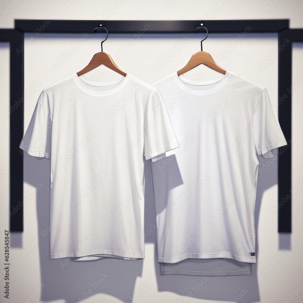 white t shirt on hangers white t shirt on hangers