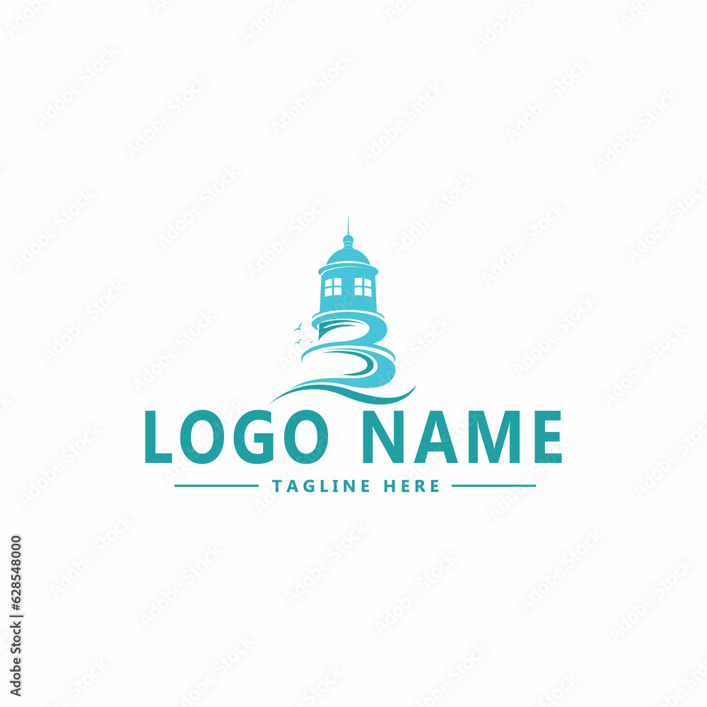 Lighthouse vector logo illustration Lighthouse vector logo illustration