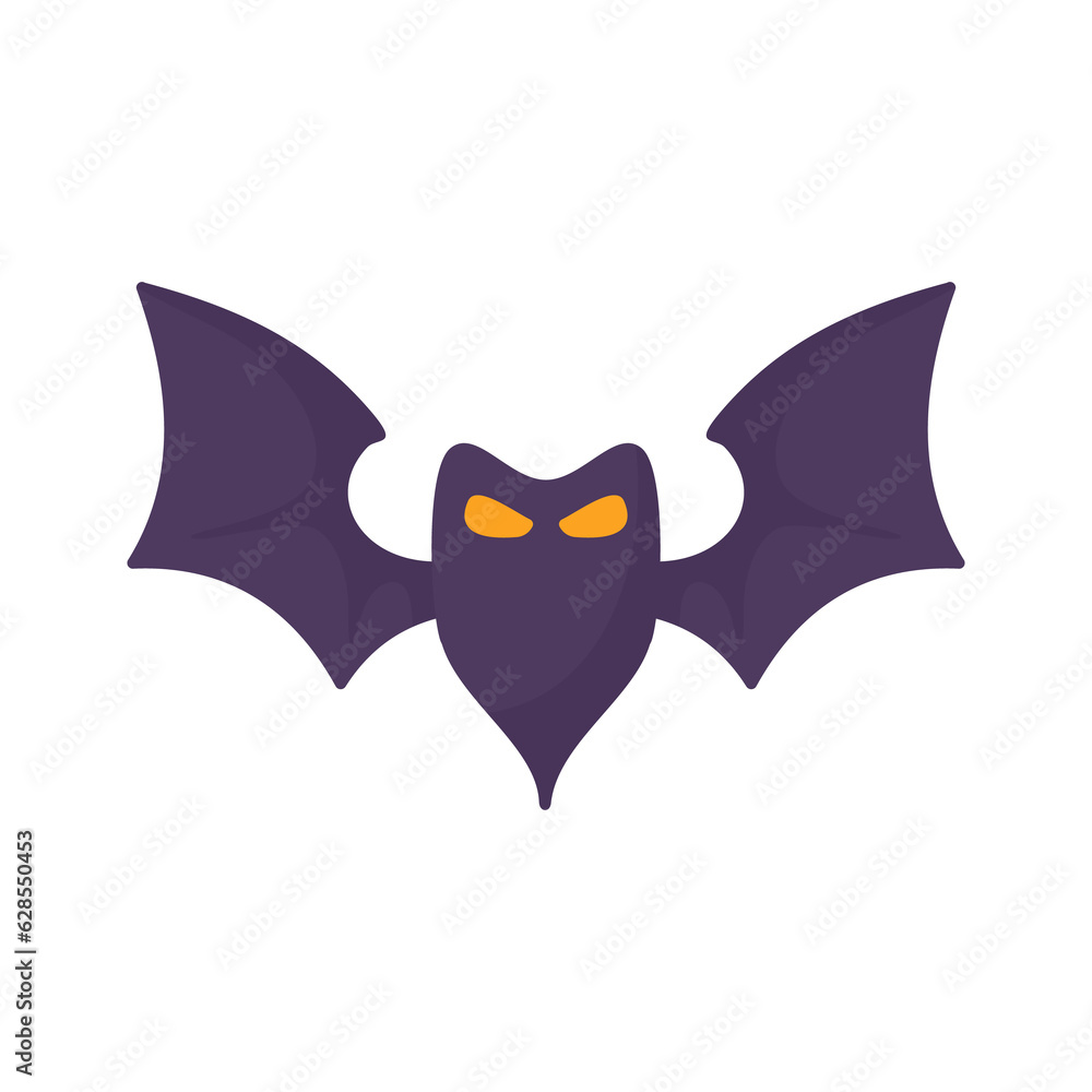 Fototapeta premium vampire bat cartoon scary ghost bat Blood on Halloween