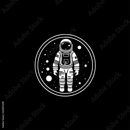 Astronaut | Minimalist and Simple Silhouette - Vector illustration