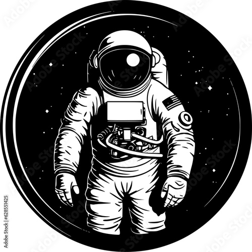 Astronaut - High Quality Vector Logo - Vector illustration ideal for T-shirt graphic