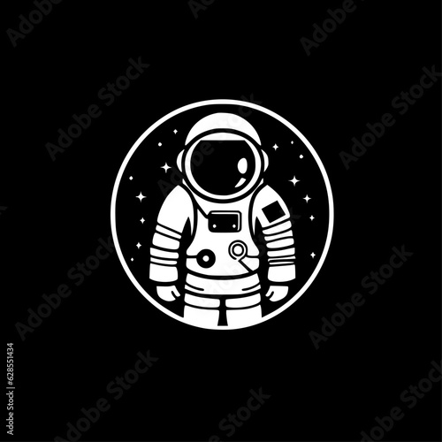 Astronaut | Black and White Vector illustration