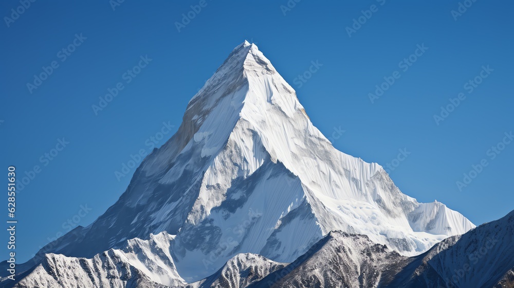 a mountain with snow on top