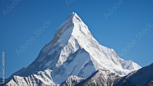 a mountain with snow on top