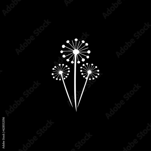 Dandelion | Minimalist and Simple Silhouette - Vector illustration