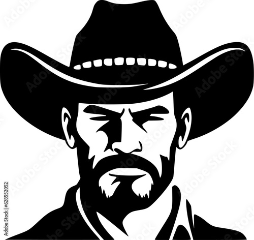 Cowboy | Minimalist and Simple Silhouette - Vector illustration