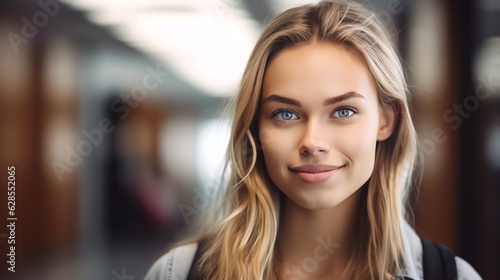 a woman smiling at camera