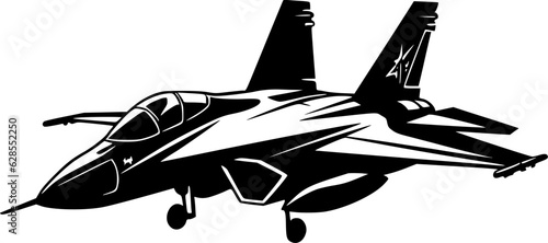 Fighter Jet - High Quality Vector Logo - Vector illustration ideal for T-shirt graphic