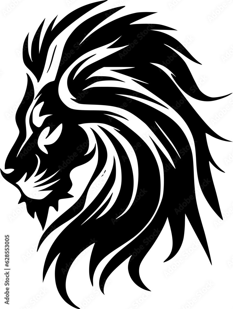 Lion | Minimalist and Simple Silhouette - Vector illustration