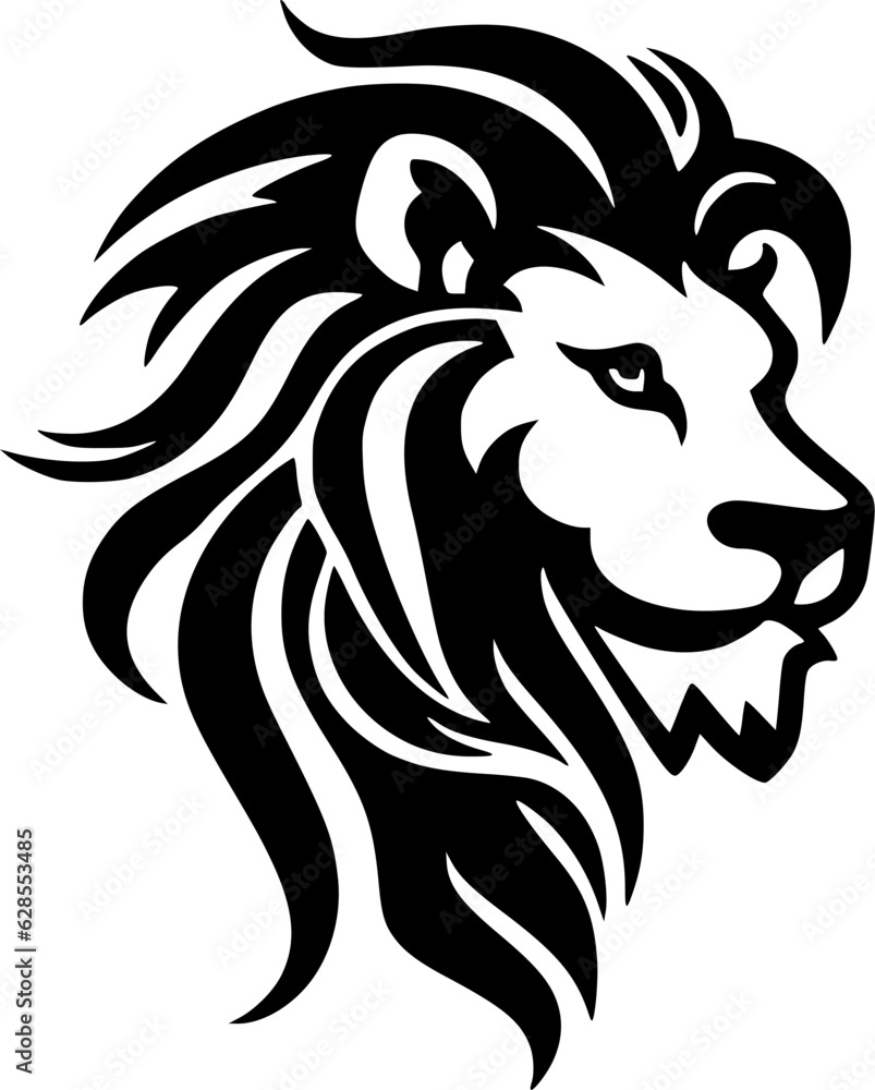 Lion - Minimalist and Flat Logo - Vector illustration Lion - Minimalist and Flat Logo - Vector illustration