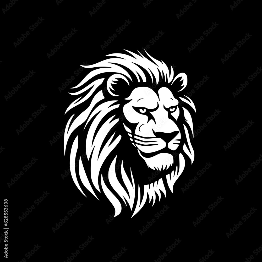 Lion | Black and White Vector illustration Lion | Black and White Vector illustration