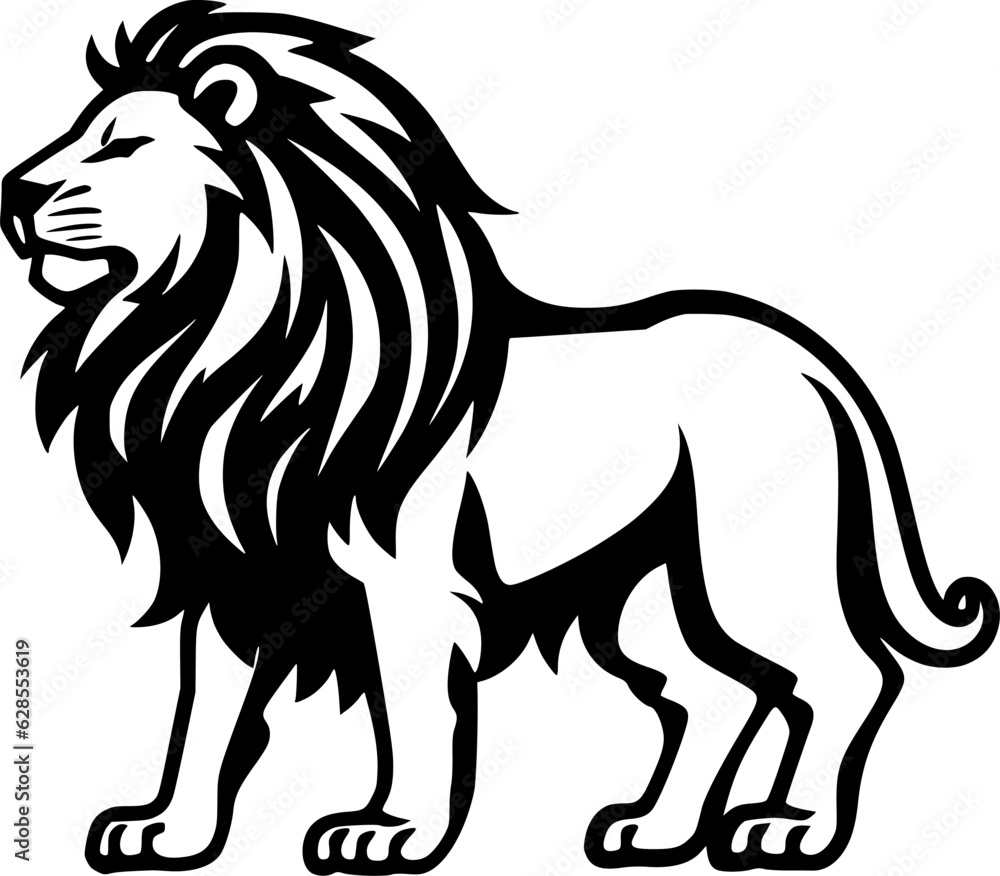 Lion | Minimalist and Simple Silhouette - Vector illustration