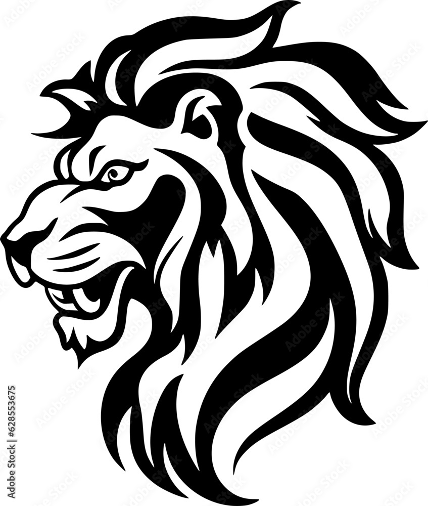 Lion - Minimalist and Flat Logo - Vector illustration Lion - Minimalist and Flat Logo - Vector illustration