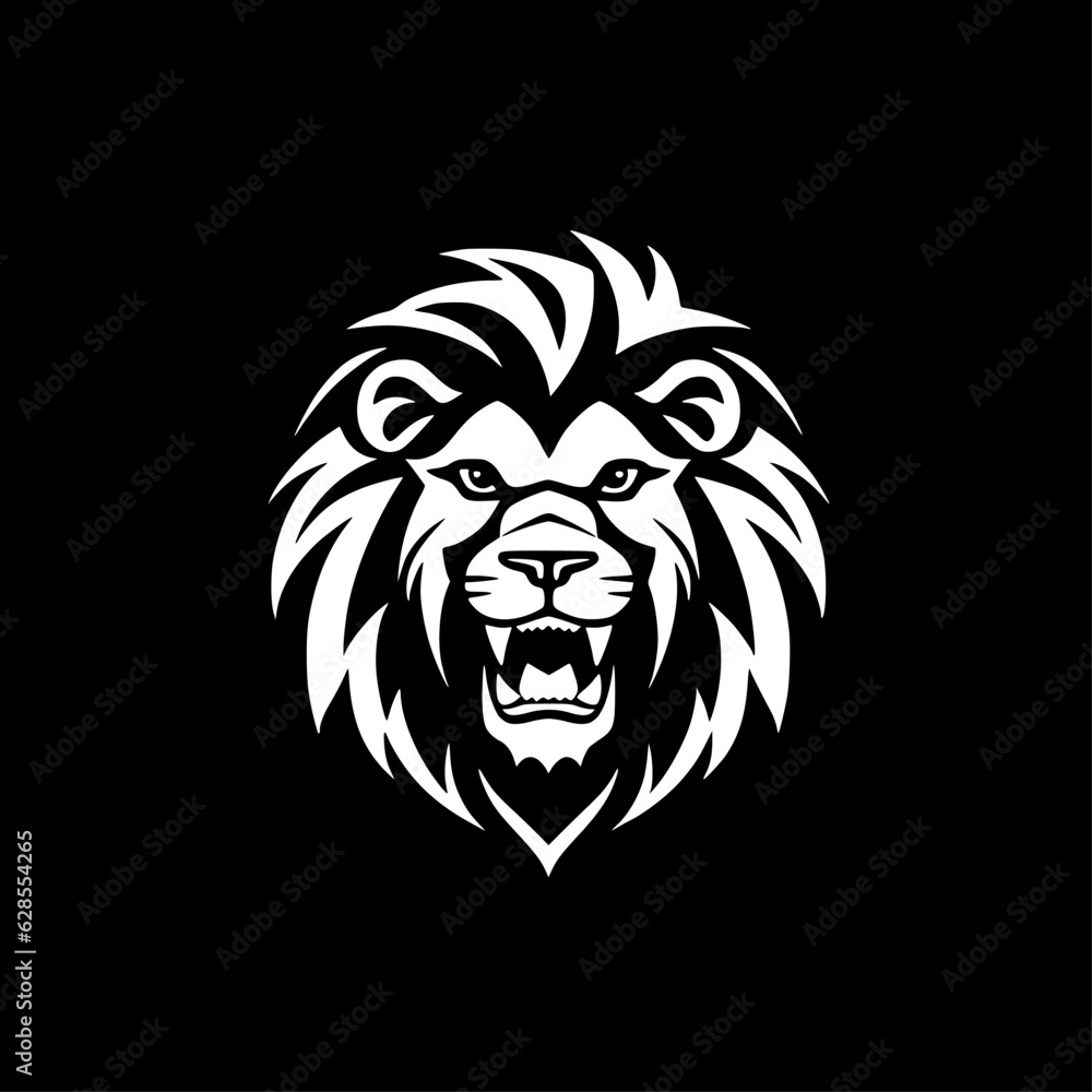 Lion - Minimalist and Flat Logo - Vector illustration Lion - Minimalist and Flat Logo - Vector illustration