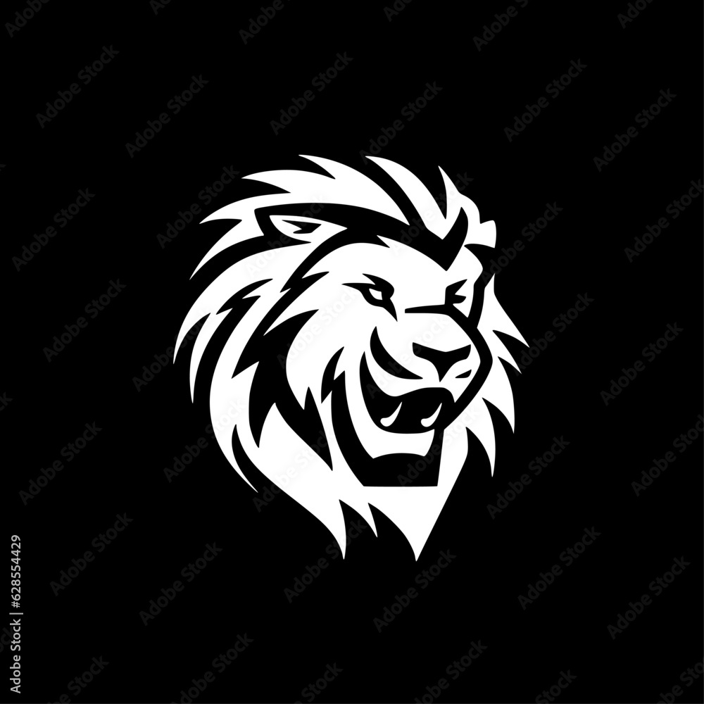 Fototapeta premium Lion - Minimalist and Flat Logo - Vector illustration