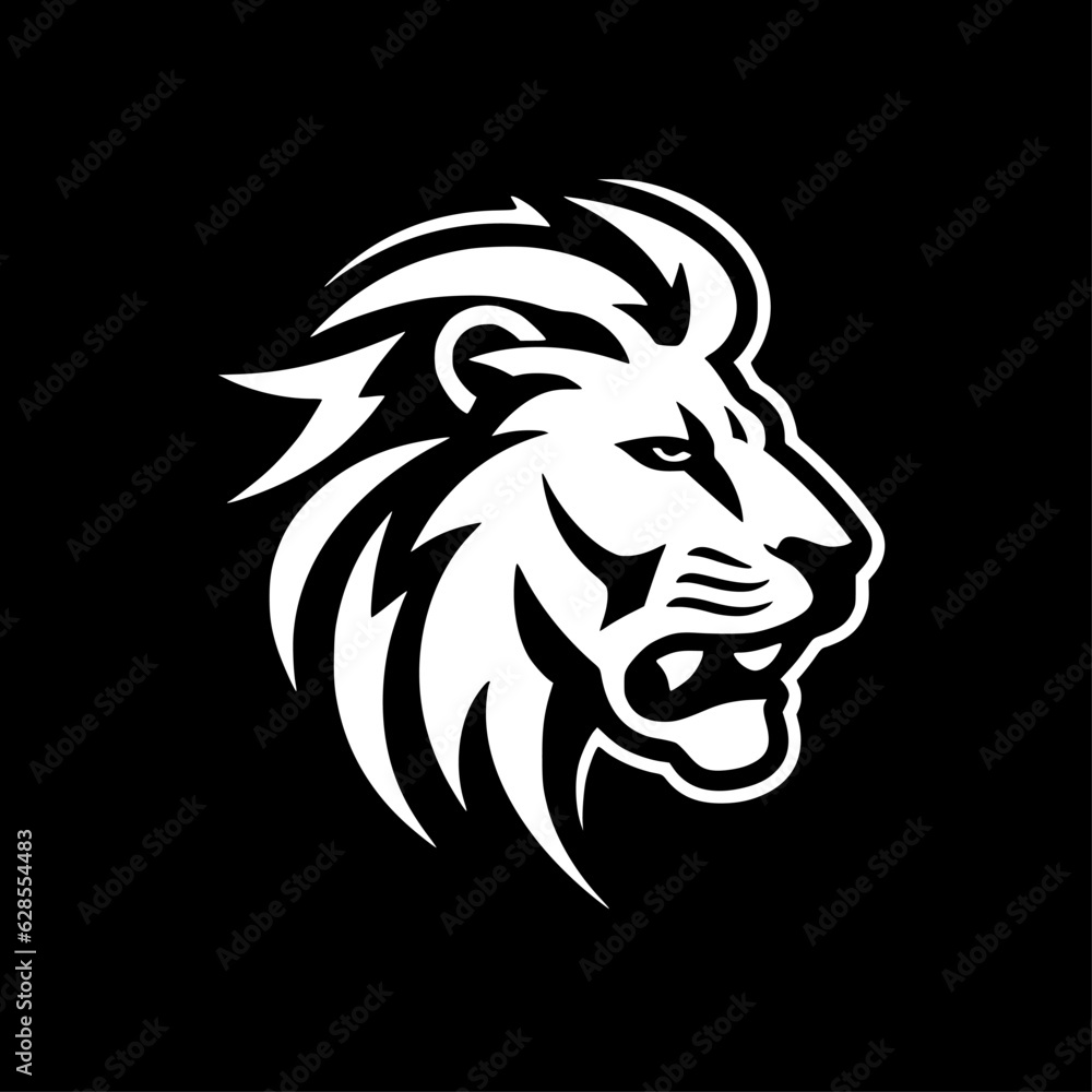Lion | Black and White Vector illustration Lion | Black and White Vector illustration