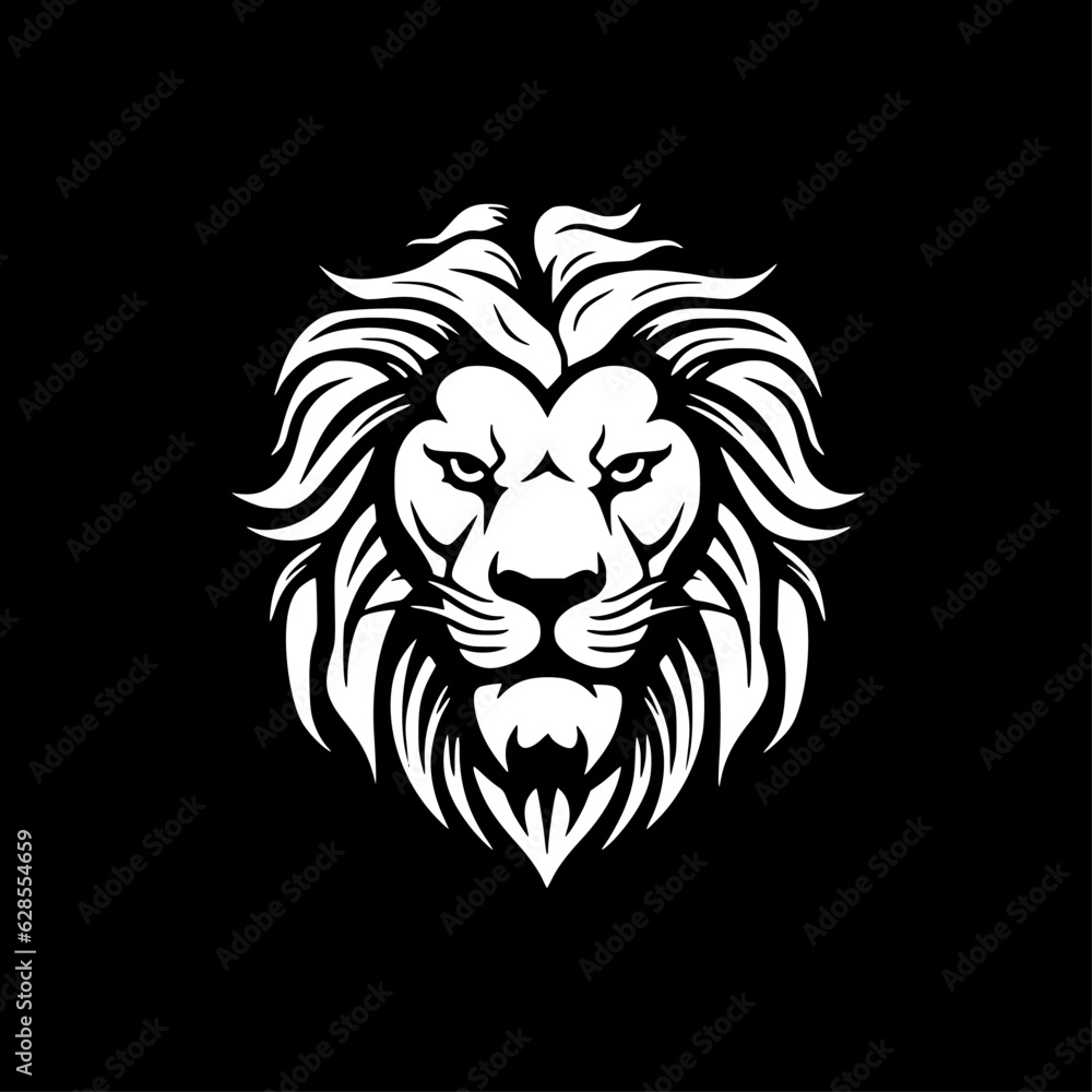 Lion | Black and White Vector illustration Lion | Black and White Vector illustration