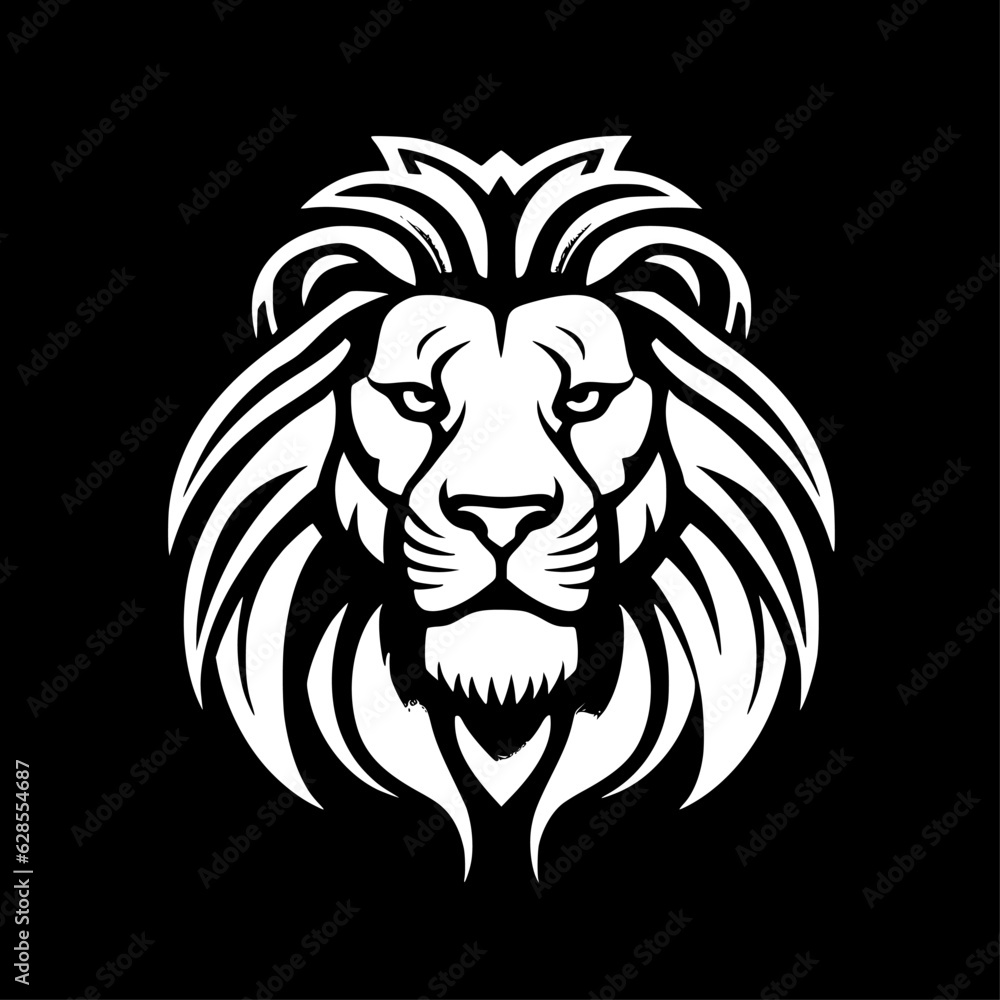 Lion | Minimalist and Simple Silhouette - Vector illustration