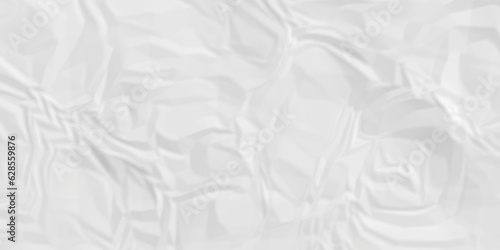 White crumpled paper texture crush paper so that it becomes creased and wrinkled. Old white crumpled paper sheet background texture	
