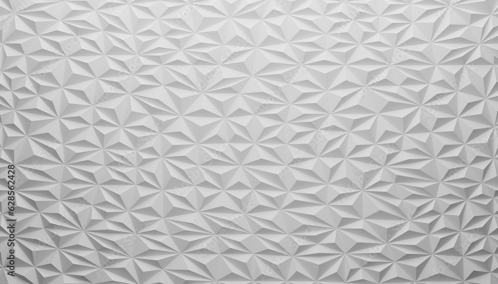 Light White Geometric Triangular Background 3D Render Light White Geometric Triangular Background 3D Render